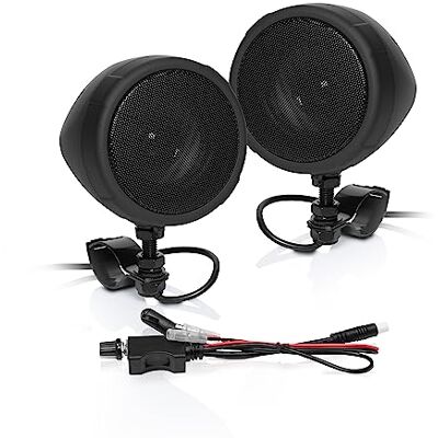 Boss Sistema de Audio para Motocicleta/ATV Bluetooth, Altavoces de 3", Resistente a la Intemperie, Entrada Auxiliar, Control de Volumen Boss Sistema de Audio para Motocicleta/ATV Bluetooth, Altavoces de 3", Resistente a la Intemperie, Entrada Auxiliar, Control de Volumen
