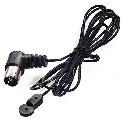 Eightwood FM Antena F Adaptador de señal Loca Antena de 75 ohmios Yamaha Sony Bose Sherwood Pioneer Oenon Panasonic Onkyo Audio Eightwood FM Antena F Adaptador de señal Loca Antena de 75 ohmios Yamaha Sony Bose Sherwood Pioneer Oenon Panasonic Onkyo Audio