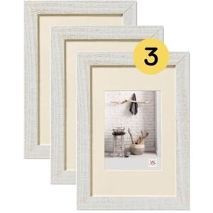 walther design Home Marco de fotos de madera, 10 x 15 cm, color blanco polar, paquete de 3 unidades walther design Home Marco de fotos de madera, 10 x 15 cm, color blanco polar, paquete de 3 unidades