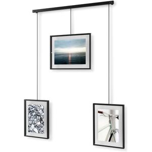 Umbra Exhibit Conjunto de Marco de Fotos colgantes, 10x15cm, 13x18 cm, Negro Umbra Exhibit Conjunto de Marco de Fotos colgantes, 10x15cm, 13x18 cm, Negro
