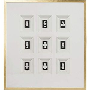 Kare Art Nove Marco decorativo (110 x 100 cm, tamaño único), color blanco y negro Kare Art Nove Marco decorativo (110 x 100 cm, tamaño único), color blanco y negro