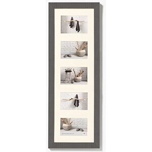 walther design Marco de fotos gris 5X 10x15 cm galería con passepartout, Marco de madera Home walther design Marco de fotos gris 5X 10x15 cm galería con passepartout, Marco de madera Home