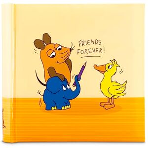 Hama DieMaus Álbum de notas con 100 páginas, para insertar 200 fotos en formato de 10 x 15 pulgadas con el ratón, para fotos infantiles, álbum de bebé, amigos, color naranja Hama DieMaus Álbum de notas con 100 páginas, para insertar 200 fotos en formato de 10 x 15 pulgadas con el ratón, para fotos infantiles, álbum de bebé, amigos, color naranja