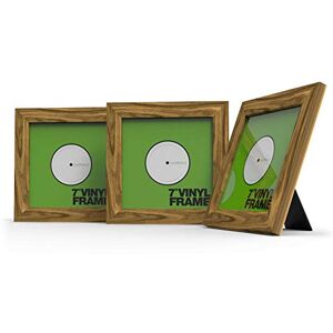 Glorious Vinyl Frame Set 7" Rosewood 3 marcos de cubierta de vinilo para discos de 7'', muestra tus discos favoritos con estilo Glorious Vinyl Frame Set 7" Rosewood 3 marcos de cubierta de vinilo para discos de 7'', muestra tus discos favoritos con estilo