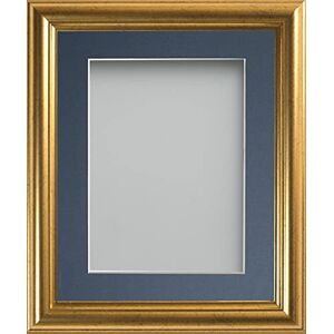 Frame Company Eldridge Gold Marco de fotos (A3, tamaño A4, con plexiglás y soporte azul), color dorado Frame Company Eldridge Gold Marco de fotos (A3, tamaño A4, con plexiglás y soporte azul), color dorado