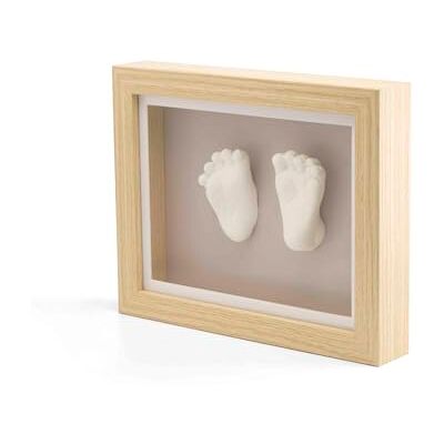 Dooky Marco 3D Wood Baby de madera con huellas en yeso en relieve de los pies y las manos del bebé (regalo para la habitación infantil y la familia) Dooky Marco 3D Wood Baby de madera con huellas en yeso en relieve de los pies y las manos del bebé (regalo para la habitación infantil y la familia)
