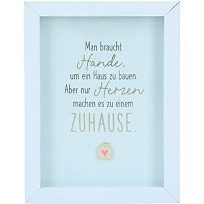 Depesche Marco de fotos (12 x 9 x 1 cm, 3 x 9 x 1,9 cm), diseño con texto en inglés Depesche Marco de fotos (12 x 9 x 1 cm, 3 x 9 x 1,9 cm), diseño con texto en inglés