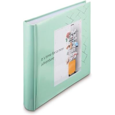 Hama Álbum de Fotos para pegar y escribir (Álbum de fotografía de 10x15cm, tamaño 30x30 cm, 100 hojas, papel cristal protector, máximo 400 fotos, scrapbooking) Color Verde Hama Álbum de Fotos para pegar y escribir (Álbum de fotografía de 10x15cm, tamaño 30x30 cm, 100 hojas, papel cristal protector, máximo 400 fotos, scrapbooking) Color Verde