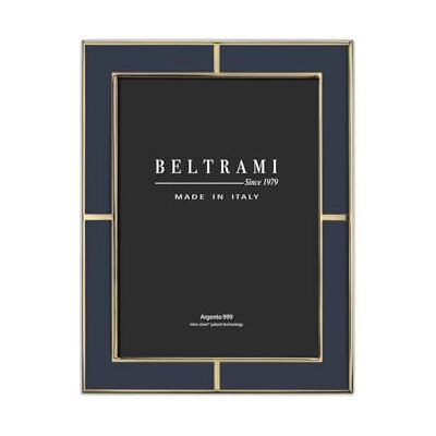Beltrami Miro Silver Portafoto - 10x15 cm, Zafiro azul, Oro, Hecho a mano Beltrami Miro Silver Portafoto - 10x15 cm, Zafiro azul, Oro, Hecho a mano