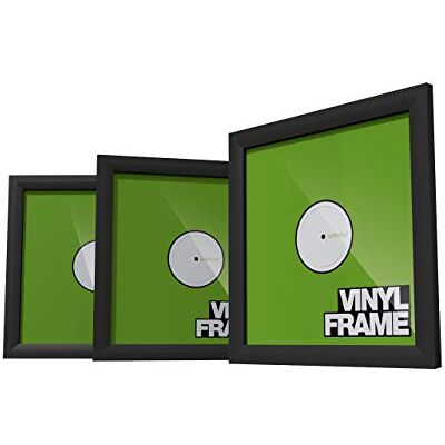 Glorious Vinyl Frame Set Black 3x marcos de cubierta de vinilo para discos de 12'', Diseño interior con estilo con tus discos favoritos, negro Glorious Vinyl Frame Set Black 3x marcos de cubierta de vinilo para discos de 12'', Diseño interior con estilo con tus discos favoritos, negro