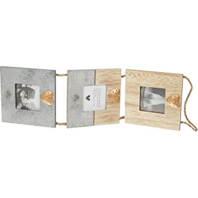 Eurofirany eurof irany Dr/Heart/Memoria/04 Photo Frame, MDF, Brown, 14 x 49 x 1 cm Eurofirany eurof irany Dr/Heart/Memoria/04 Photo Frame, MDF, Brown, 14 x 49 x 1 cm