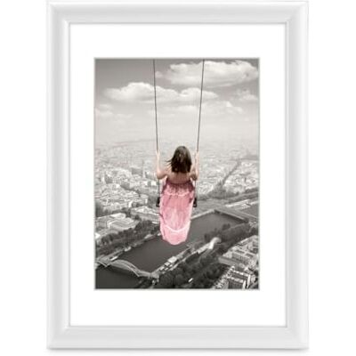 Hama Swing Marco de fotos (plástico, 20 x 30 cm), color blanco Hama Swing Marco de fotos (plástico, 20 x 30 cm), color blanco