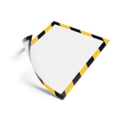 Durable Marco informativo Duraframe Seguridad magnética (A4, marco magnético para superficies metálicas) 5 piezas, amarillo/negro Durable Marco informativo Duraframe Seguridad magnética (A4, marco magnético para superficies metálicas) 5 piezas, amarillo/negro