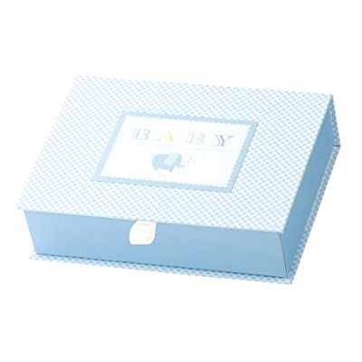 Rössler Caja de recuerdos para niño, azul claro, 215 x 155 x 55 mm Caja de recuerdos para guardar fotos, recuerdos y objetos del bebé Rössler Caja de recuerdos para niño, azul claro, 215 x 155 x 55 mm Caja de recuerdos para guardar fotos, recuerdos y objetos del bebé