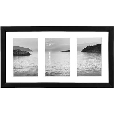 Americanflat Collage de Marco de Fotos 10x15 cm en Negro Portafotos Multiple 20x36 cm para 3 Fotos 10x15 cm en Pared y Mesa MDF con Vidrio Resistente a los Golpes Americanflat Collage de Marco de Fotos 10x15 cm en Negro Portafotos Multiple 20x36 cm para 3 Fotos 10x15 cm en Pared y Mesa MDF con Vidrio Resistente a los Golpes