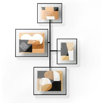 Umbra Galería de pared con flautas, color negro Umbra Galería de pared con flautas, color negro