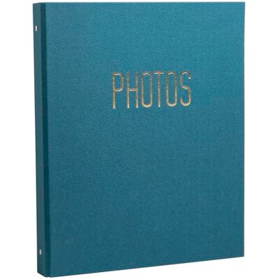 Exacompta Álbum de fotos Office By Me Binder Ref 120 fotos 60 páginas negras Formato 32 x 26 cm Tapa de papel texturizado con reflejos brillantes Marcado dorado Color azul pato Exacompta Álbum de fotos Office By Me Binder Ref 120 fotos 60 páginas negras Formato 32 x 26 cm Tapa de papel texturizado con reflejos brillantes Marcado dorado Color azul pato