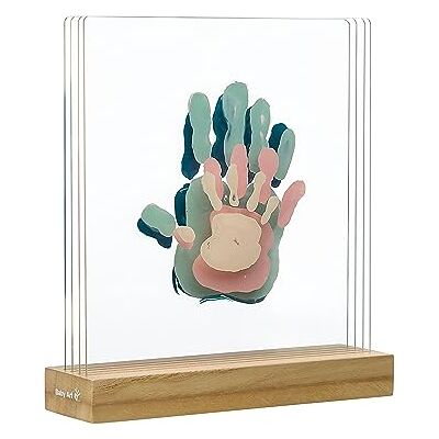 ART My Family Prints Kit de impresión para crear la huella de las manos de toda la familia, original idea regalo, con base de madera, dimensiones 20 x 21,6 x 6 cm ART My Family Prints Kit de impresión para crear la huella de las manos de toda la familia, original idea regalo, con base de madera, dimensiones 20 x 21,6 x 6 cm