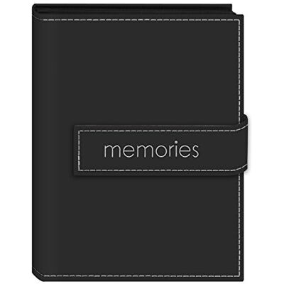 Pioneer álbumes de Fotos 36-Pocket 5 por 7 Pulgadas Bordado Recuerdos Tira Cubierta de Piel sintética álbum de Fotos, Mini, Color Negro Pioneer álbumes de Fotos 36-Pocket 5 por 7 Pulgadas Bordado Recuerdos Tira Cubierta de Piel sintética álbum de Fotos, Mini, Color Negro