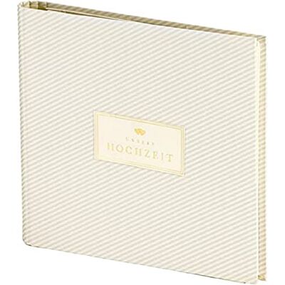 Rössler Álbum y libro de invitados Simply Love, 60 páginas Álbum con 60 páginas en color blanco roto para fotos, felicitaciones, recuerdos y mensajes de boda Rössler Álbum y libro de invitados Simply Love, 60 páginas Álbum con 60 páginas en color blanco roto para fotos, felicitaciones, recuerdos y mensajes de boda
