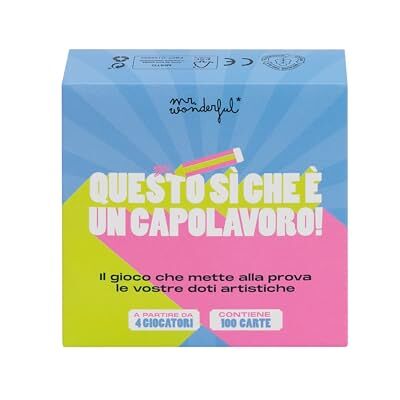 Mr. Wonderful Juego de Cartas ¡Esto es una Obra Maestra! Contiene 100 Cartas A Partir de 4 Jugadores Mr. Wonderful Juego de Cartas ¡Esto es una Obra Maestra! Contiene 100 Cartas A Partir de 4 Jugadores