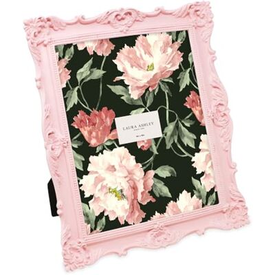 Laura Ashley Marco de fotos de resina hecho a mano con caballete y gancho para mesa y pared, diseño floral decorativo para decoración del hogar, galería de fotos, arte y más (20 x 25 cm, rosa) Laura Ashley Marco de fotos de resina hecho a mano con caballete y gancho para mesa y pared, diseño floral decorativo para decoración del hogar, galería de fotos, arte y más (20 x 25 cm, rosa)