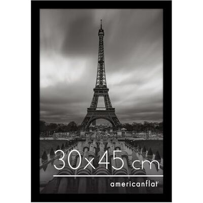 Americanflat Marco de Fotos 30x45 cm en Negro Marco Fotos Madera con Cubierta de Plástico Resistente y Ganchos para Colgar en Pared Exposición Horizontal y Vertical Americanflat Marco de Fotos 30x45 cm en Negro Marco Fotos Madera con Cubierta de Plástico Resistente y Ganchos para Colgar en Pared Exposición Horizontal y Vertical