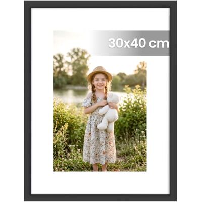 SONGMICS Marcos de Fotos, Marcos para Cuadros de Pared, 42 x 32 x 1,5 cm Portafotos, PVC, Juego de 1, Regalo para Madre, Negro, Colección KAVI RPF086BZ01 SONGMICS Marcos de Fotos, Marcos para Cuadros de Pared, 42 x 32 x 1,5 cm Portafotos, PVC, Juego de 1, Regalo para Madre, Negro, Colección KAVI RPF086BZ01