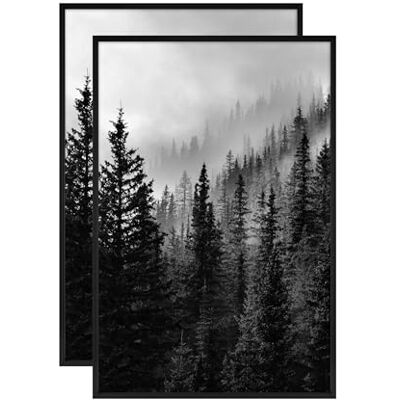 MCS Foundry Marco de pared de metal negro de 16 x 24 pulgadas (paquete de 2) MCS Foundry Marco de pared de metal negro de 16 x 24 pulgadas (paquete de 2)
