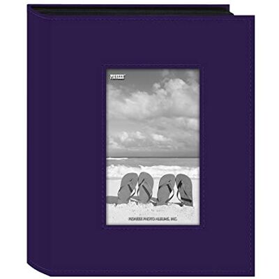Álbum de Fotos Cosido Pioneer de 17 cm x 22 cm, con 200 Bolsillos, Morado Brillante Álbum de Fotos Cosido Pioneer de 17 cm x 22 cm, con 200 Bolsillos, Morado Brillante