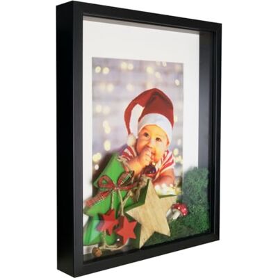 ART Box Marco 3D para objetos, 30 x 40 cm, cuadrado negro para rellenar, más profundo para guardar objetos, 3 cm, para colgar en la pared o en la oficina ART Box Marco 3D para objetos, 30 x 40 cm, cuadrado negro para rellenar, más profundo para guardar objetos, 3 cm, para colgar en la pared o en la oficina