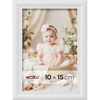 WOLTU Marcos de Fotos 10x15cm, Originales de Madera Marcos para Fotos Mesa Pared Marcos Moderno de Estilo Marcos Vintage para Gift, Regalo, Cumpleaños, Fiestas Blanco WOLTU Marcos de Fotos 10x15cm, Originales de Madera Marcos para Fotos Mesa Pared Marcos Moderno de Estilo Marcos Vintage para Gift, Regalo, Cumpleaños, Fiestas Blanco