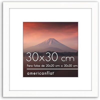 Americanflat Marco de Fotos de 30x30 cm en Blanco Úsalo como Marco de 20x20 cm con Paspartú o Marco de 30x30 cm sin Paspartú Marco Fotos Pared Americanflat Marco de Fotos de 30x30 cm en Blanco Úsalo como Marco de 20x20 cm con Paspartú o Marco de 30x30 cm sin Paspartú Marco Fotos Pared
