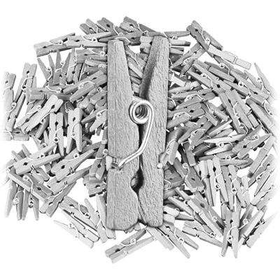 Relaxdays Mini Pinzas de Madera - 400 pcs - Decoraciones DIY Relaxdays Mini Pinzas de Madera - 400 pcs - Decoraciones DIY
