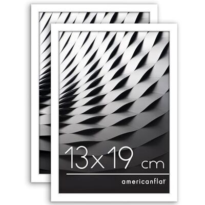 Americanflat Marco para Fotos de 13x19 cm Negro Marco de Fotos de 19x13 cm de Moldura Fina con Cristal Irrompible, Accesorios para Colgar y Pie para Pared y Mesa 2 Unidades Americanflat Marco para Fotos de 13x19 cm Negro Marco de Fotos de 19x13 cm de Moldura Fina con Cristal Irrompible, Accesorios para Colgar y Pie para Pared y Mesa 2 Unidades
