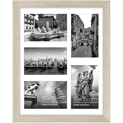 Americanflat Collage de Marco de Fotos 10x15 cm en Madera a la Deriva Portafotos Multiple 28x36 cm para 5 Fotos 10x15 cm en Pared MDF con Vidrio Resistente a los Golpes Americanflat Collage de Marco de Fotos 10x15 cm en Madera a la Deriva Portafotos Multiple 28x36 cm para 5 Fotos 10x15 cm en Pared MDF con Vidrio Resistente a los Golpes