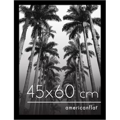 Americanflat Marco de Fotos 45x60 cm en Negro Marco Fotos Madera con Cubierta de Plástico Resistente y Ganchos para Colgar en Pared Exposición Horizontal y Vertical Americanflat Marco de Fotos 45x60 cm en Negro Marco Fotos Madera con Cubierta de Plástico Resistente y Ganchos para Colgar en Pared Exposición Horizontal y Vertical