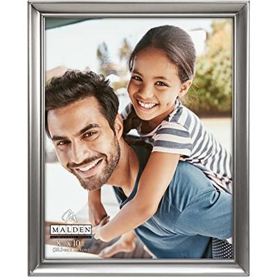 Malden International Designs Concourse Pewter Metal Picture Frame, 8x10, Silver Malden International Designs Concourse Pewter Metal Picture Frame, 8x10, Silver