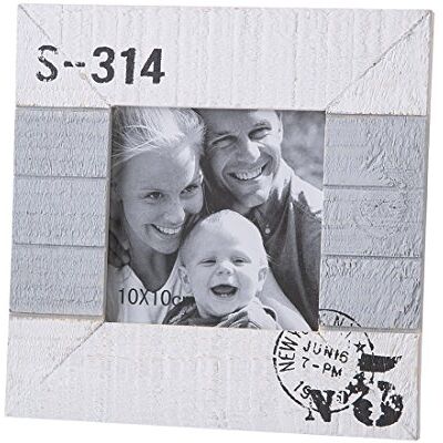 Eurofirany eurof irany Dr/Stone/Memoria/01 Photo Frame, MDF, White, 17 x 17 x 2 cm Eurofirany eurof irany Dr/Stone/Memoria/01 Photo Frame, MDF, White, 17 x 17 x 2 cm
