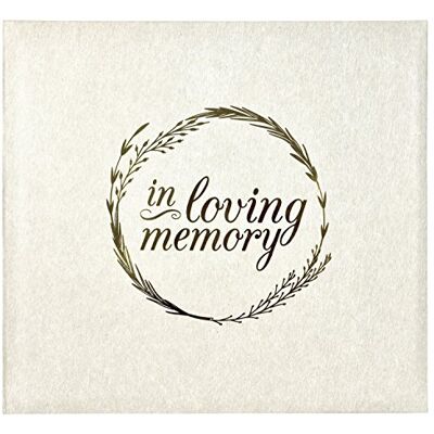 MCS In Loving Memory Memorial Álbum de Fotos, Vinilo, Crema, 13.5 x 12.5 MCS In Loving Memory Memorial Álbum de Fotos, Vinilo, Crema, 13.5 x 12.5