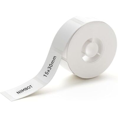 NIIMBOT Etiquetas térmicas para etiquetadora D11 D110 D101 H1S (15 * 30mm) papel autoadhesivo para impresora con autoadhesivo, 1 rollo de 210 unidades (blanco) NIIMBOT Etiquetas térmicas para etiquetadora D11 D110 D101 H1S (15 * 30mm) papel autoadhesivo para impresora con autoadhesivo, 1 rollo de 210 unidades (blanco)