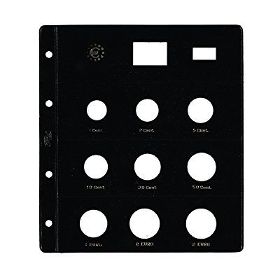 PARDO Pack de 12 fundas monedas, 9 alojamientos claraboya PARDO Pack de 12 fundas monedas, 9 alojamientos claraboya