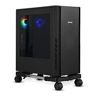 YOSE Torre de computadora, soporte de CPU móvil ajustable con ruedas giratorias, soporte premium para piso alfombra Gaming PC Case YOSE Torre de computadora, soporte de CPU móvil ajustable con ruedas giratorias, soporte premium para piso alfombra Gaming PC Case