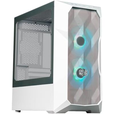 Cooler Master TD300 Mesh Caja PC Blanca Minitorre, Alto Flujo de Aire, 2 Ventiladores ARGB 120mm, Admite MB Micro-ATX Mini-ITX, Panel Lateral Vidrio Templado, Parte Superior Extraíble, Hub ARGB/PWM Cooler Master TD300 Mesh Caja PC Blanca Minitorre, Alto Flujo de Aire, 2 Ventiladores ARGB 120mm, Admite MB Micro-ATX Mini-ITX, Panel Lateral Vidrio Templado, Parte Superior Extraíble, Hub ARGB/PWM