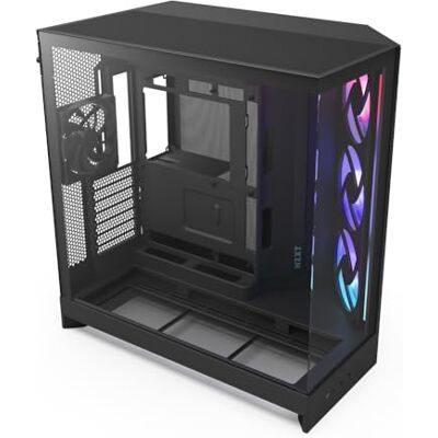 NZXT H9 Flow RGB Caja PC ATX Doble Cámara Negro NZXT H9 Flow RGB Caja PC ATX Doble Cámara Negro