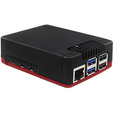 Generic Caja de Aluminio de Metal Shell Negro Cubierta Carcasa con Ventilador de refrigeración para Raspberry Pi 5 Generic Caja de Aluminio de Metal Shell Negro Cubierta Carcasa con Ventilador de refrigeración para Raspberry Pi 5