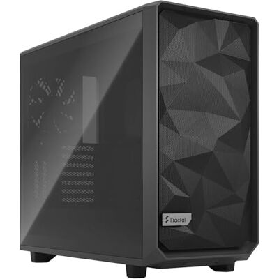Fractal Design Meshify 2 Gray ATX Flexible Light Tinted Tempered Glass Window Mid Tower Computer Case Fractal Design Meshify 2 Gray ATX Flexible Light Tinted Tempered Glass Window Mid Tower Computer Case