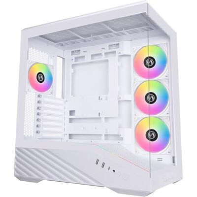 Lian-Li V100 Caja PC Semitorre ATX, Malla y Cristal Templado, Blanco Lian-Li V100 Caja PC Semitorre ATX, Malla y Cristal Templado, Blanco