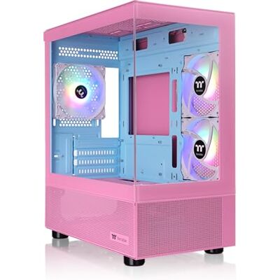 Thermaltake View 170 TG ARGB Caja Micro ATX con Cristal Templado 3 Ventiladores ARGB Lite de 120 mm Preinstalados Compatible con Radiador de hasta 280 mm Rosa Burbuja Thermaltake View 170 TG ARGB Caja Micro ATX con Cristal Templado 3 Ventiladores ARGB Lite de 120 mm Preinstalados Compatible con Radiador de hasta 280 mm Rosa Burbuja