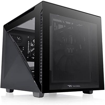 Thermaltake Divider 200 TG Black/Micro ATX Case/PC-Case/Tempered Glass/Black Thermaltake Divider 200 TG Black/Micro ATX Case/PC-Case/Tempered Glass/Black